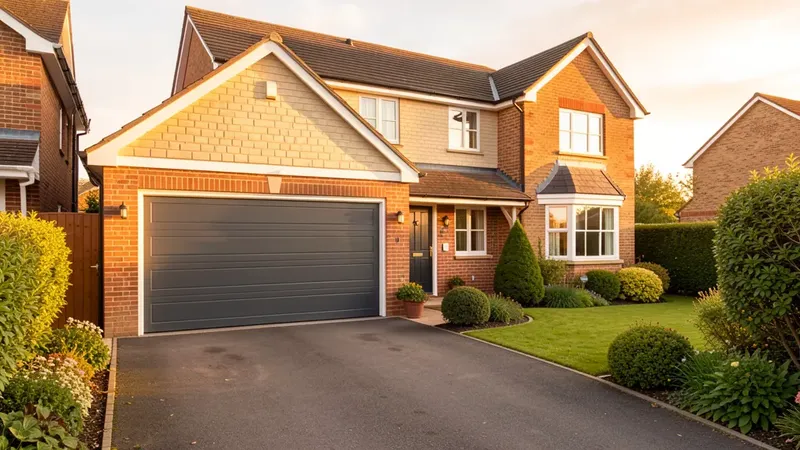 A modern garage door fitted to a Southampton home